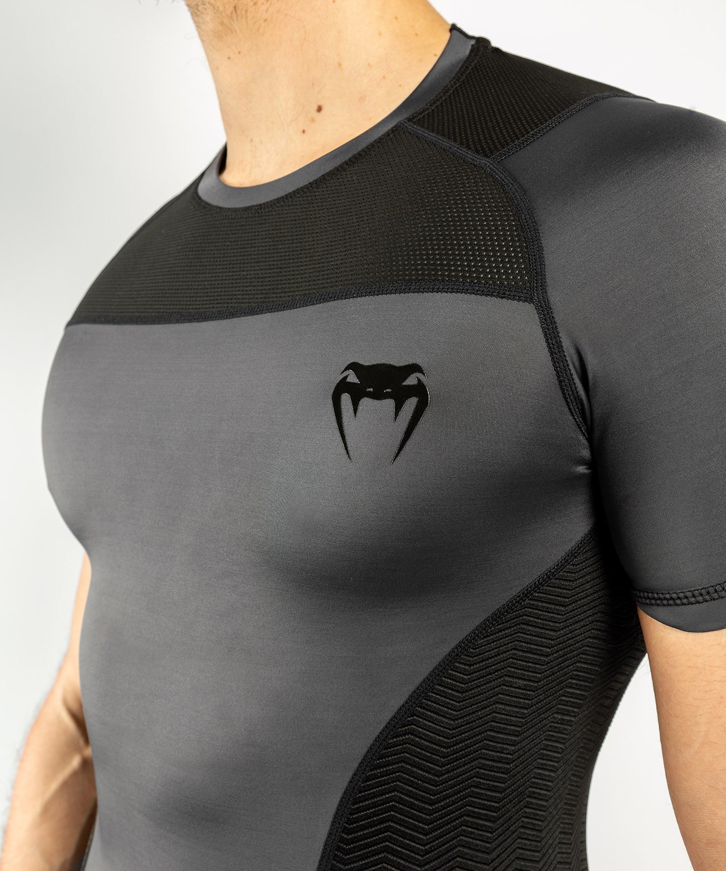 Venum G-Fit Rashguard - korte mouwen - Grijs/Zwart