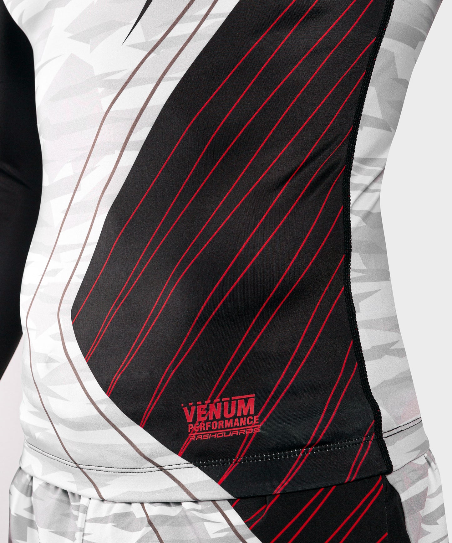 Venum Contender 5.0 Rashguard - Lange mouwen - Wit/Camouflage