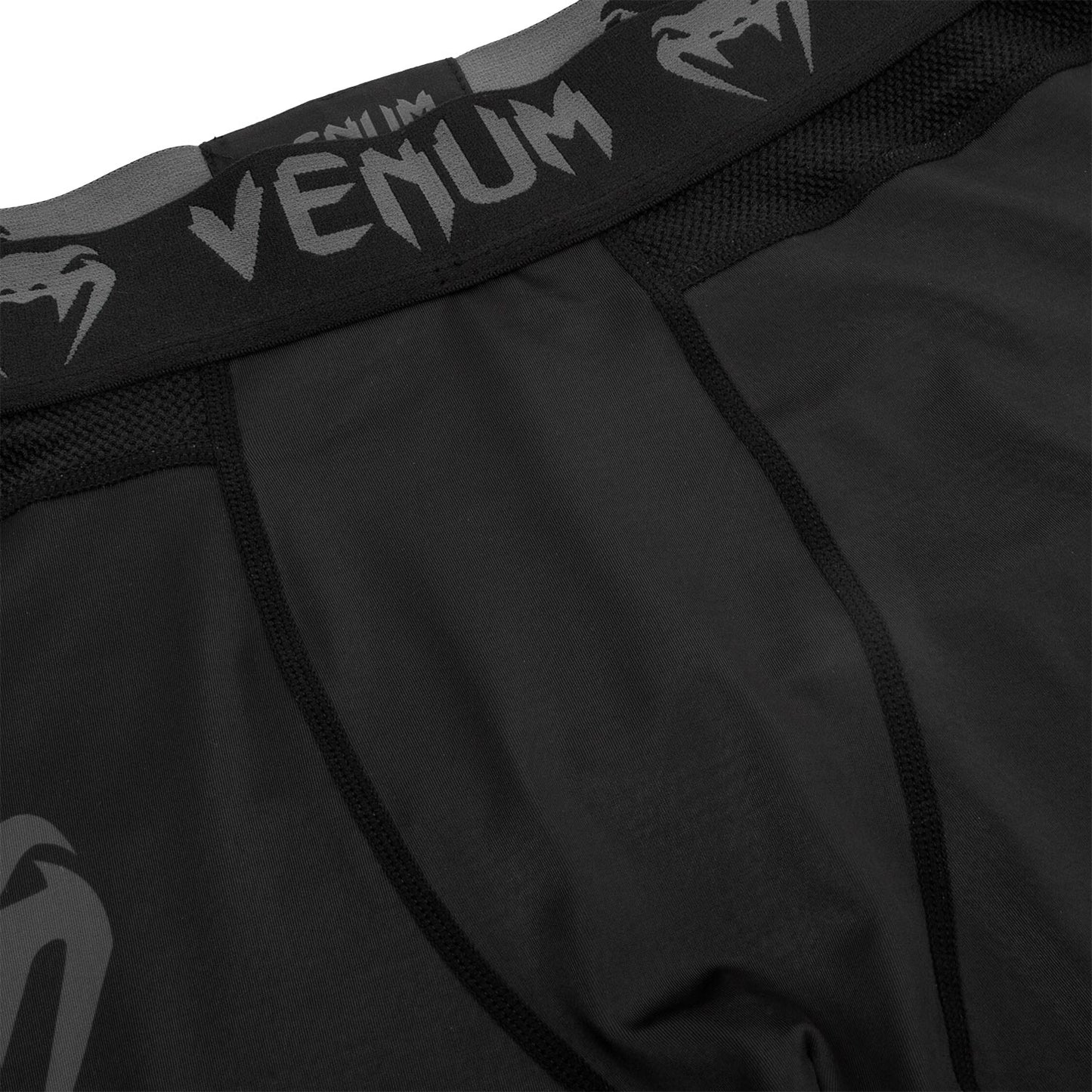 Venum Logos Spats - Zwart/Zwart