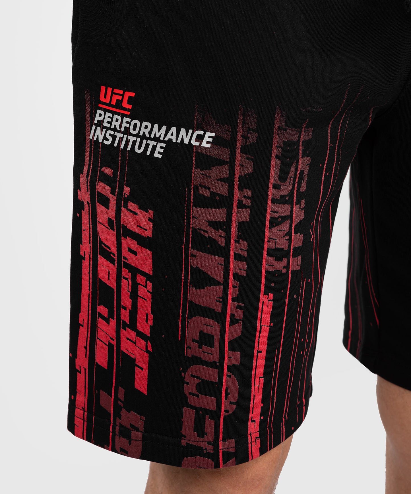 UFC Venum Performance Institute 2.0 Katoenen Short voor Heren - Zwart/Rood