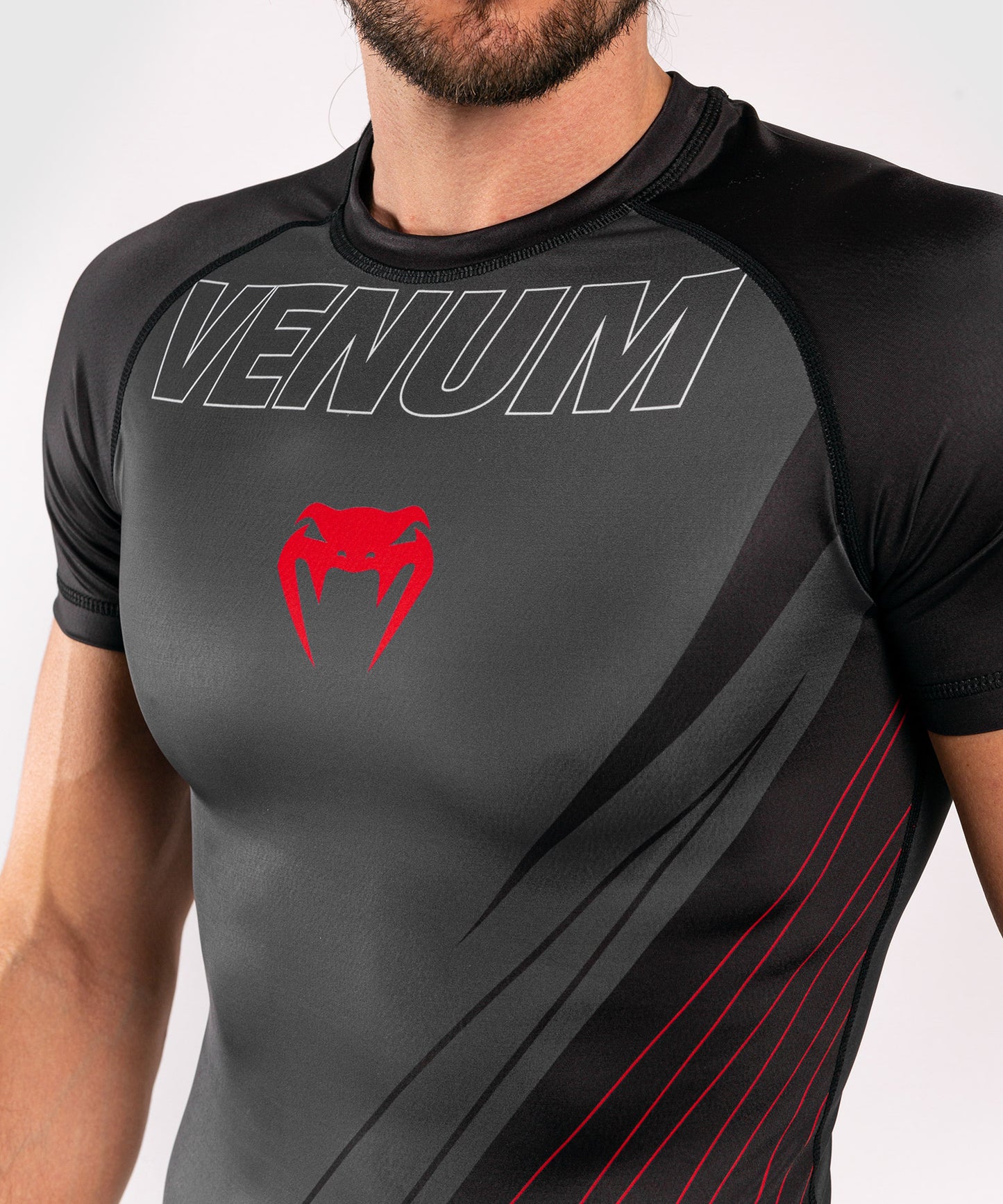Venum Contender 5.0 Rashguard - Korte mouwen - Zwart/Rood