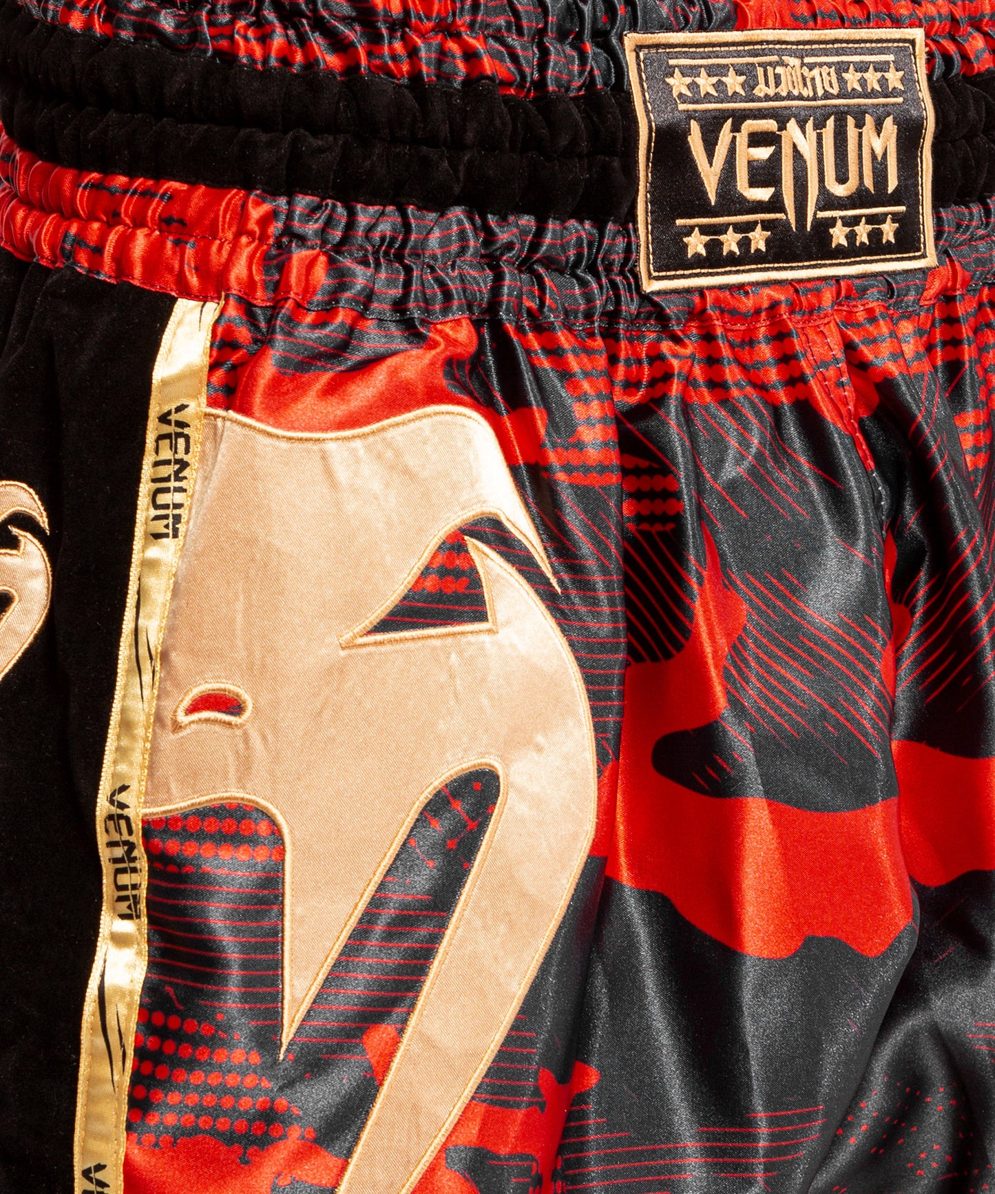 Venum Giant Camo Muay Thai Shorts - Rood/Goud