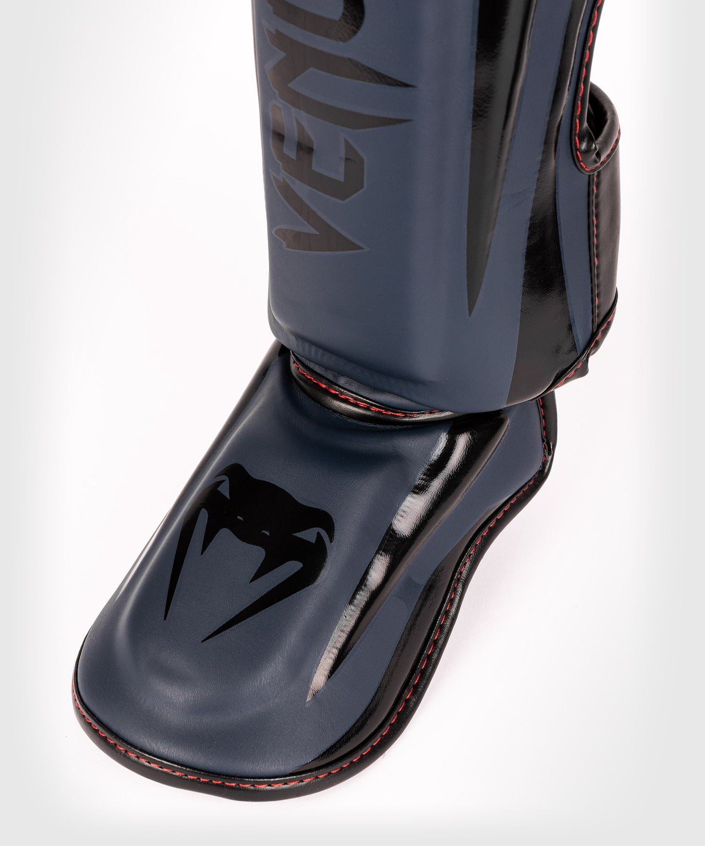 Venum Elite scheenbeschermers -  Marine / Zwart-Rood