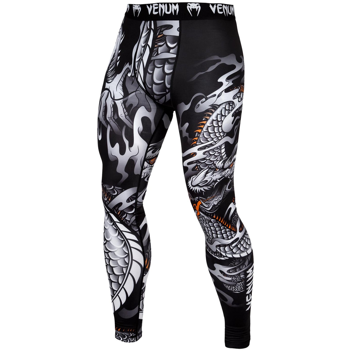 Venum Dragon's Flight Spats - Zwart/Wit