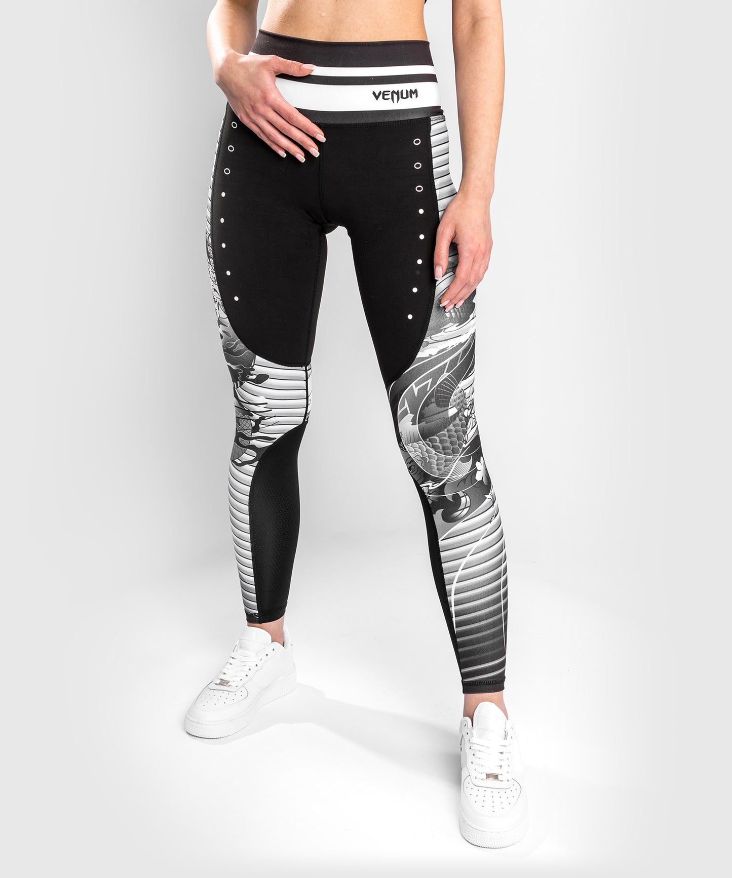 Venum YKZ21 Legging - Zwart/Wit