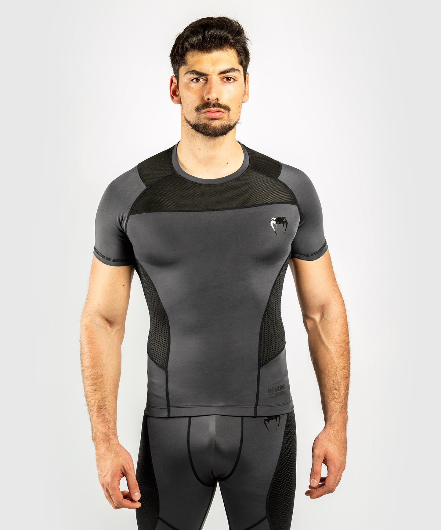 Venum G-Fit Rashguard - korte mouwen - Grijs/Zwart